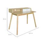 Escrivaninha Manon 1 Gvt Natural E Branca