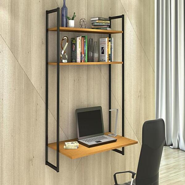 Escrivaninha Manu Suspensa Office Mdf Organizadora