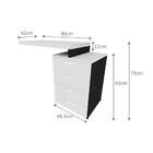 Escrivaninha Marchera 4 Gv Branca E Preta