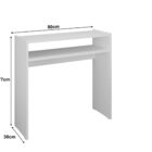 Escrivaninha Mark Branco/nature - Fabri Móveis