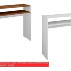 Escrivaninha Mark Branco/nature - Fabri Móveis