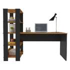 Escrivaninha Match Pinho E Preta