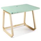 Escrivaninha Máxima Móveis Hush Natural E Verde Água