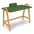 Escrivaninha Máxima Móveis Ringo Natural E Verde Musgo