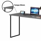 Escrivaninha Mega Candian Jcm Movelaria Cinza