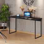 Escrivaninha Mega Estilo Industrial Com Pés Metálicos Preto