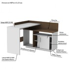 Escrivaninha Mega Office Branca E Amêndoa