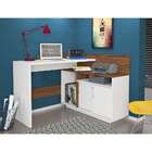 Escrivaninha Mega Office Branca E Amêndoa