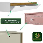 Escrivaninha Mega Office Branca E Amêndoa