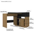 Escrivaninha Mega Office Mel E Preto