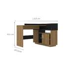 Escrivaninha Mega Office Mel E Preto