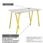 Escrivaninha Mesa Cavalete Trio 100cm Em Madeira Eucalipto/ M