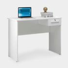 Escrivaninha Mesa Com Gaveta Hanna 105x80cm Branco