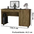 Escrivaninha Mesa Computador 1 Pt 1 Gav Rodizios Ar8 Mpri