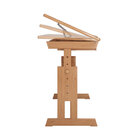 Escrivaninha Mesa De Desenho Olivia Em Madeira Maciça - Mel C