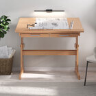 Escrivaninha Mesa De Desenho Olivia Em Madeira Maciça - Mel C