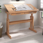 Escrivaninha Mesa De Desenho Olivia Em Madeira Maciça - Mel C