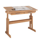 Escrivaninha Mesa De Desenho Olivia Em Madeira Maciça - Mel C