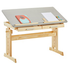 Escrivaninha Mesa De Desenho Olivia Em Madeira Maciça - Natur