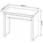 Escrivaninha Mesa De Escritório 90 Cm 1 Gaveta Branco