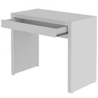 Escrivaninha Mesa De Escritório 90 Cm 1 Gaveta Branco