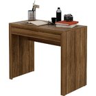 Escrivaninha Mesa De Escritório 90 Cm 1 Gaveta Nogal