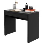 Escrivaninha Mesa De Escritório 90 Cm 1 Gaveta Preto