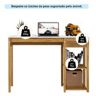 Escrivaninha Mesa De Estudo 1 Gaveta Em Mdf Popy Móveis Peroba