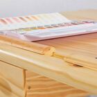 Escrivaninha Mesa Desenho Madeira 1 Gaveta Flexi Natural