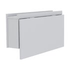 Escrivaninha Mesa Dobrável Com Nichos E Led Verde Neon 78,5cm