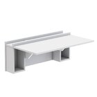 Escrivaninha Mesa Dobrável Com Nichos E Led Verde Neon 78,5cm