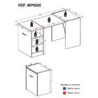 Escrivaninha Mesa Dobrável Ibiza Multimóveis Preta