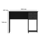 Escrivaninha Mesa Escritório 100cm 2 Gavetas Módulos E Comple