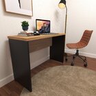 Escrivaninha Mesa Escritório 100cmx42cm 40mm Preto/carvalho M