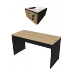 Escrivaninha Mesa Escritório 100cmx47cm 15mm Preto/carvalho M