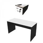 Escrivaninha Mesa Escritório 100cmx47cm 2 Gavetas 100cm Preto