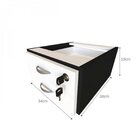 Escrivaninha Mesa Escritório 100cmx47cm 2 Gavetas 100cm Preto