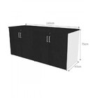 Escrivaninha Mesa Escritório 100cmx47cm Com Armário Baixo 4 P