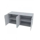 Escrivaninha Mesa Escritório 100cmx47cm Com Armário Baixo 4 P