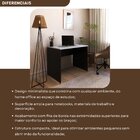Escrivaninha Mesa Escritório 100cmx60cm 100cm Preto E Cinza C
