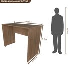 Escrivaninha Mesa Escritório 100cmx60cm 25mm Carvalho Mel