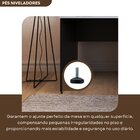 Escrivaninha Mesa Escritório 100cmx60cm 25mm Preto/cinza Cris