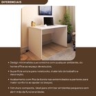 Escrivaninha Mesa Escritório 100cmx70cm 100cm Branca Branca