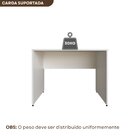Escrivaninha Mesa Escritório 100cmx70cm 100cm Branca Branca
