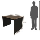 Escrivaninha Mesa Escritório 100cmx70cm 100cm Preto E Carvalh