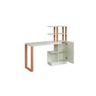 Escrivaninha Mesa Escritório 100% 135cm Industrial Freijo E O