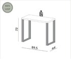 Escrivaninha Mesa Escritório 100% 89,5cm Industrial Freijo E