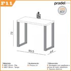 Escrivaninha Mesa Escritório 100% 89,5cm Industrial Freijó E Preto ...