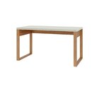 Escrivaninha Mesa Escritório 100% Freijó Off White 135cm Indu