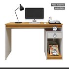 Escrivaninha Mesa Escritório 100% Madrid 1 Porta 120cm Off Wh